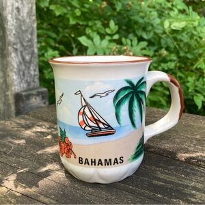 Vintage Bahamas Speckled Glaze Ceramic Coffee Tea Mug Cup!